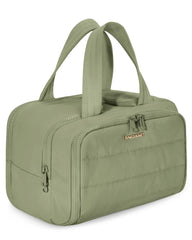 BAGSMART Travel Toiletry Bag with large opening for quick access to cosmetics