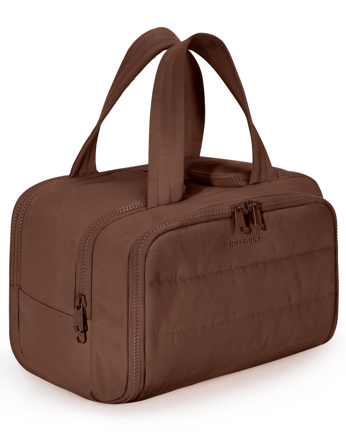 BAGSMART travel toiletry bag main compartment keeps essentials neatly organized.