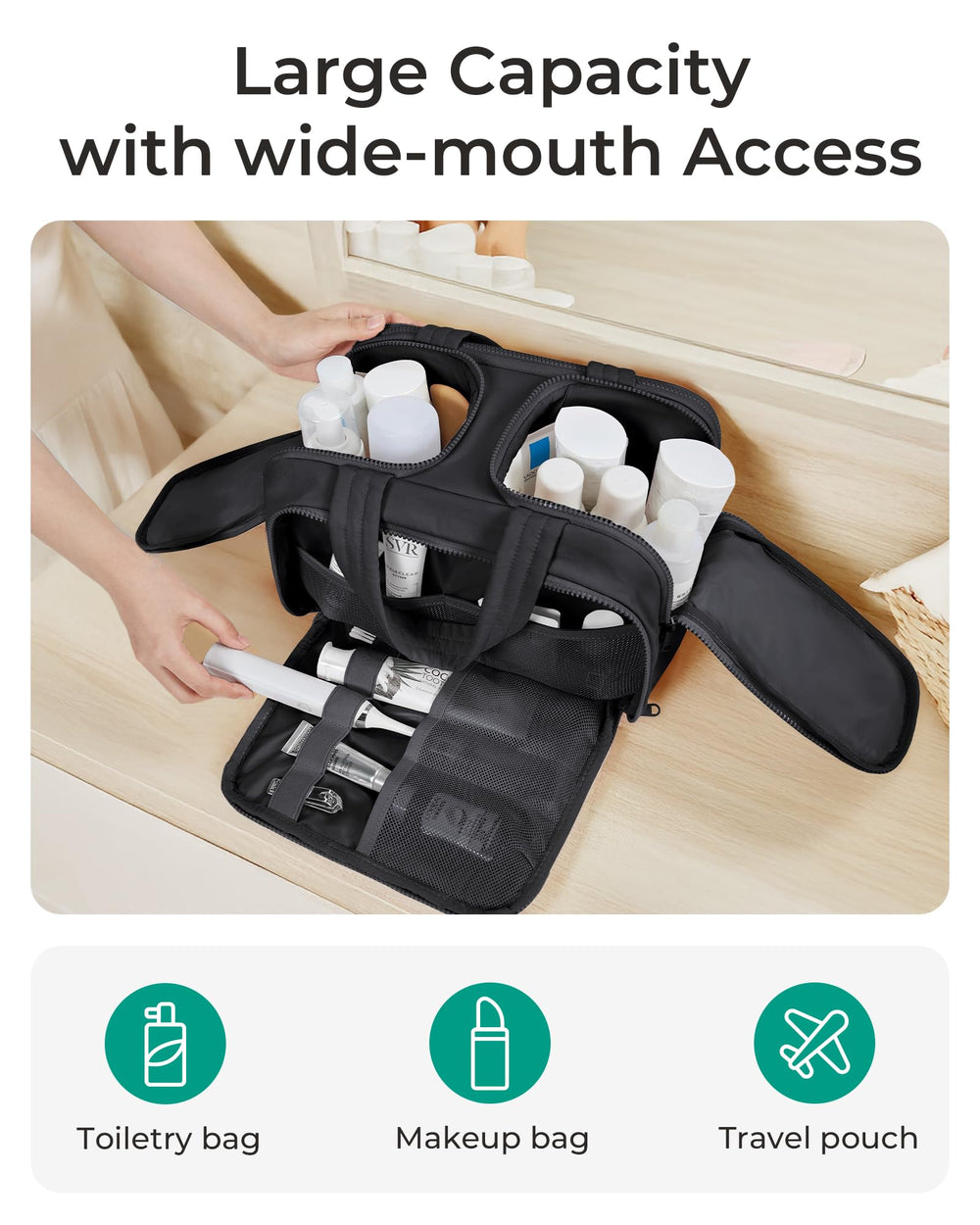 BAGSMART side view highlights compact, lightweight design