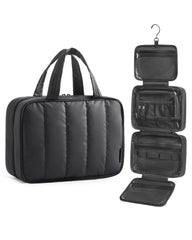 BAGSMART travel toiletry bag with hanging hook for easy access and organization