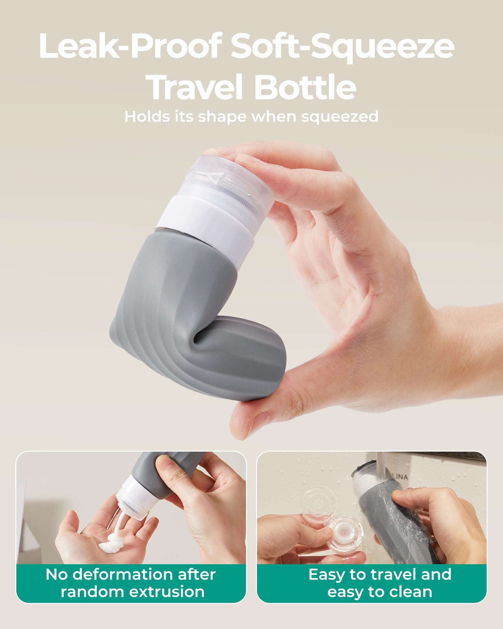 BagSmart TSA-approved travel bottles fit carry-on requirements.