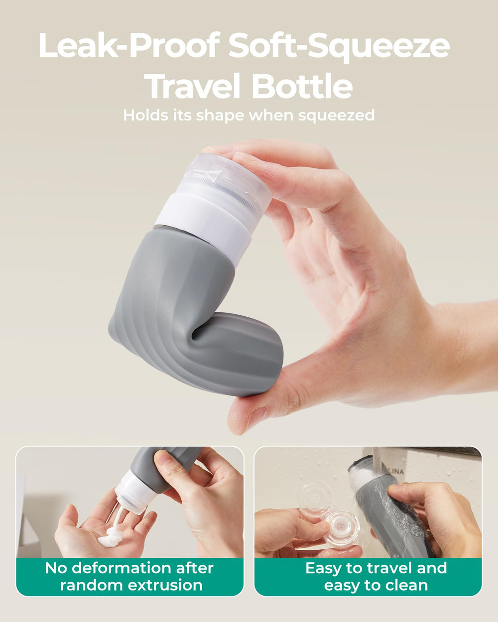 BagSmart TSA-approved travel bottles fit carry-on requirements.