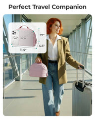 BAGSMART water-resistant cosmetic case protects contents during splashes and rain.