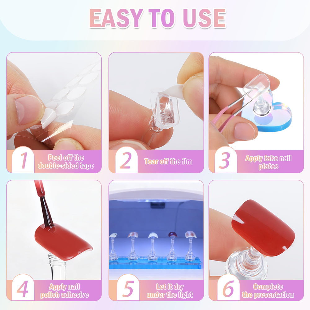 BagTeck nail art display setup ideal for home, salon, or school practice.