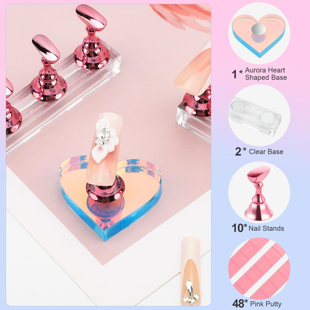 BagTeck nail-stand storage case keeps all components organized.