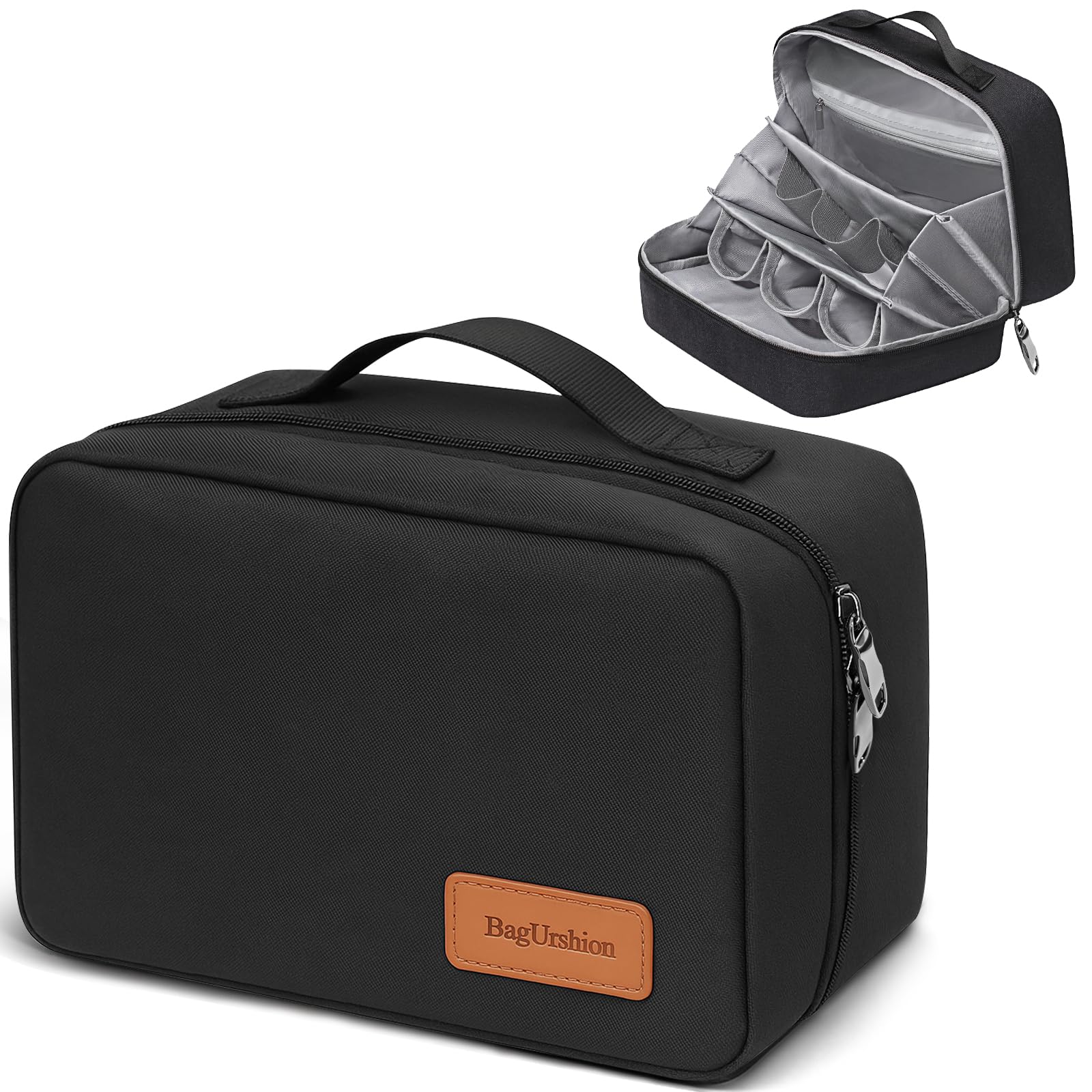 BagUrshion toiletry bag open view showing spacious main compartment for travel essentials