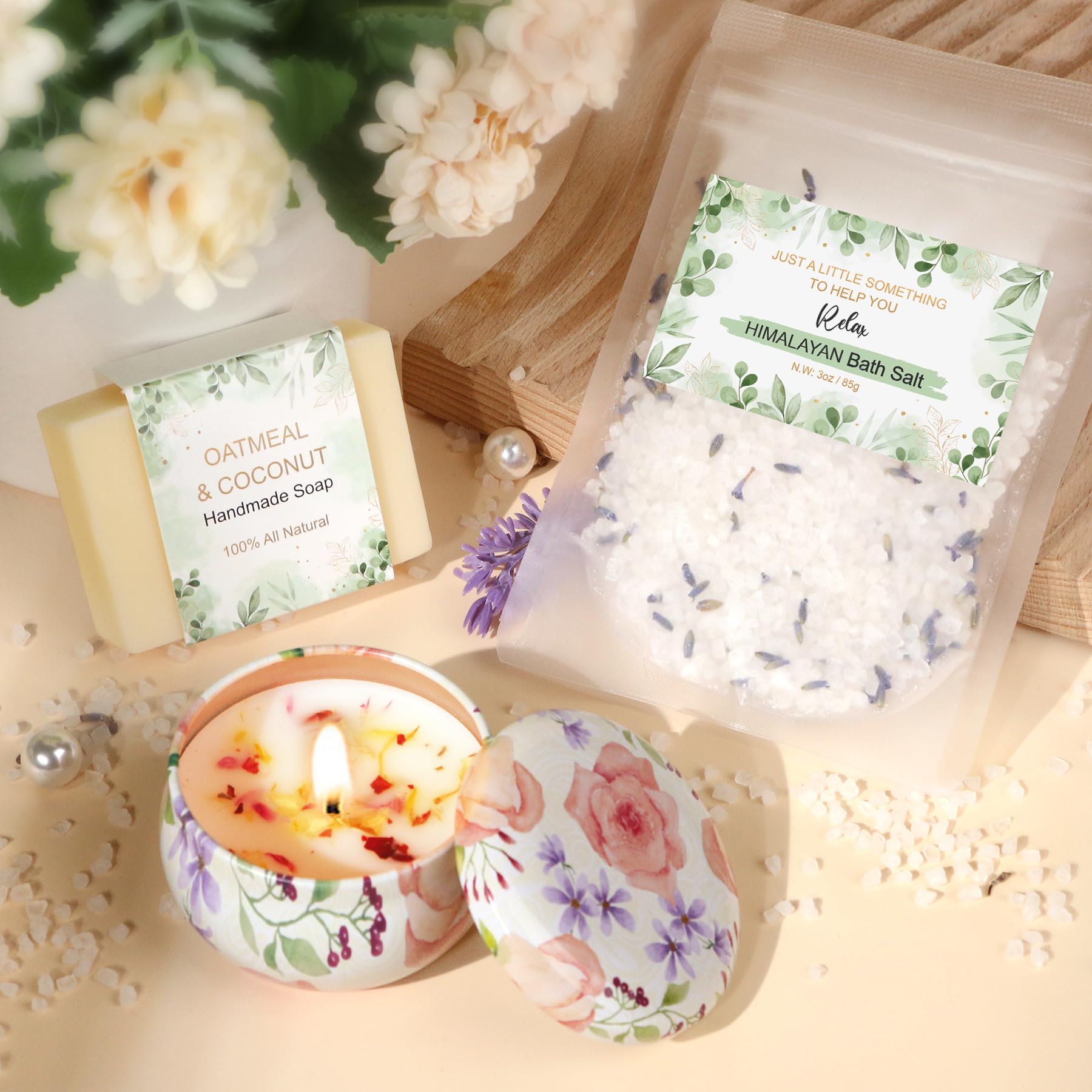 Baicai sales de baño Himalaya con lavanda relajante.