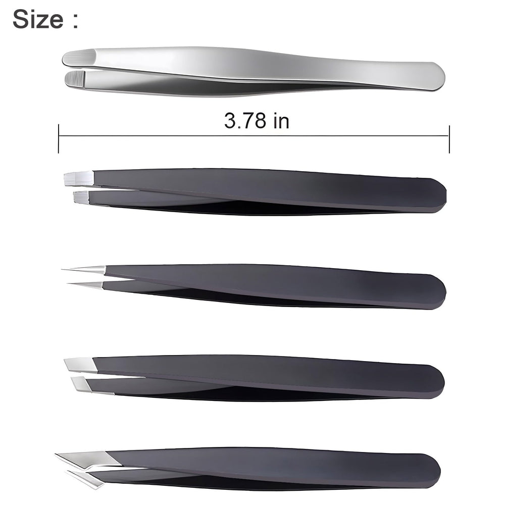 BAILALIBO flat tweezers provide stable grip for quick grooming.