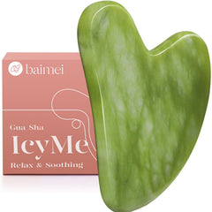 BAIMEI IcyMe jade gua sha massager for smooth skin and daily facial pampering.