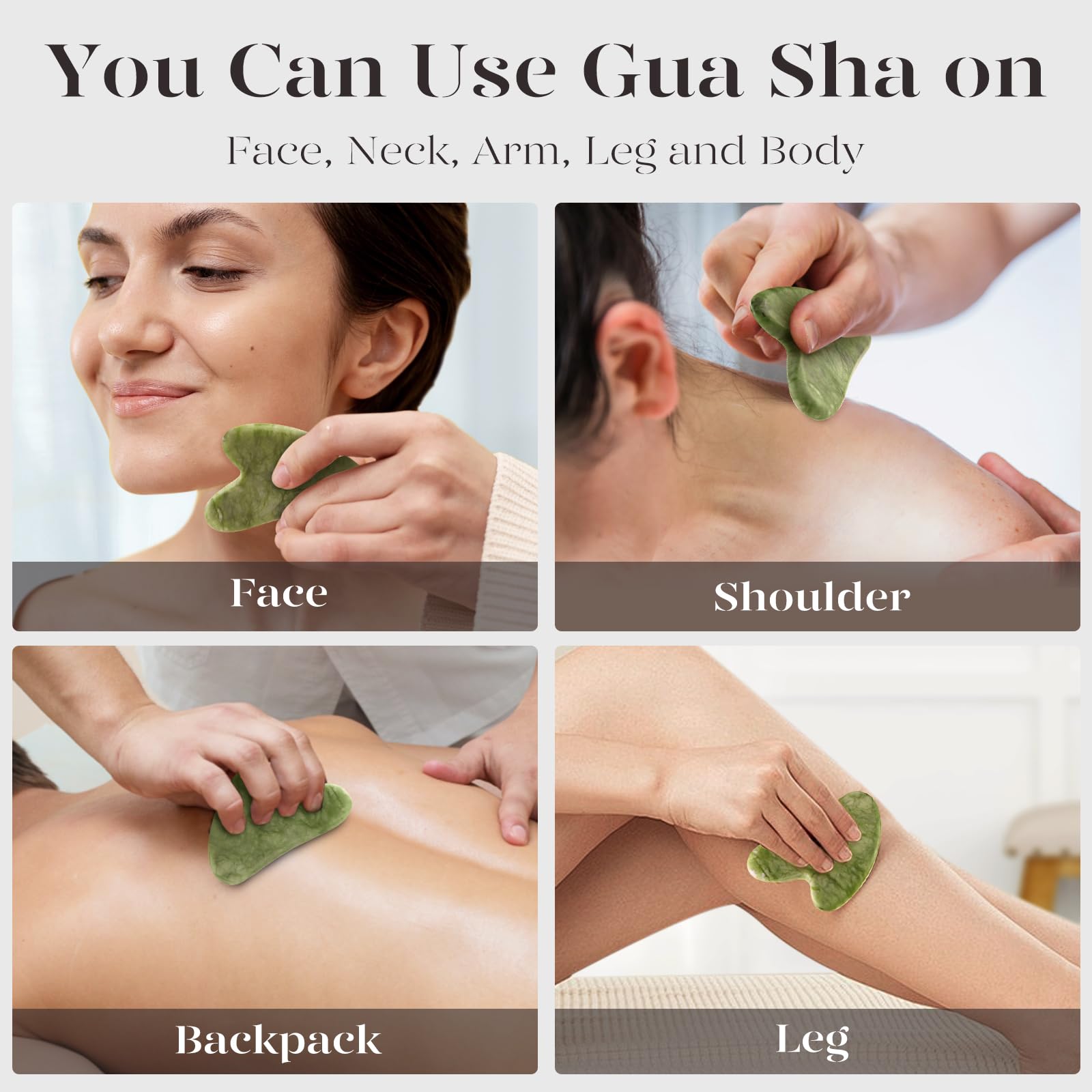 BAIMEI IcyMe gua sha can be refrigerated for a cooling facial massage.
