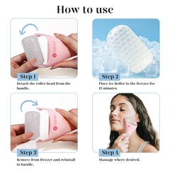 BAIMEI IcyMe jade gua sha lifts and defines the jawline with upward strokes.