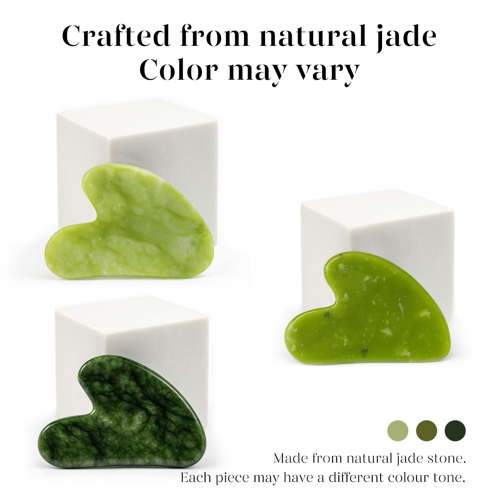 BAIMEI IcyMe gua sha features angled edges for precise facial sculpting.