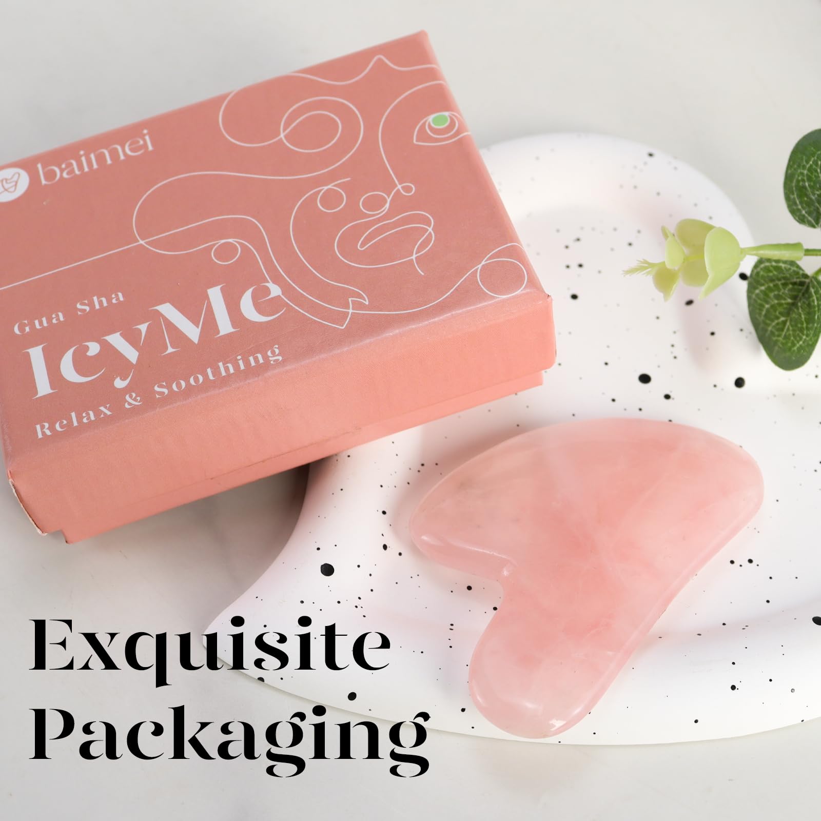 BAIMEI IcyMe rose quartz tool fits in a compact kit for on-the-go skincare.