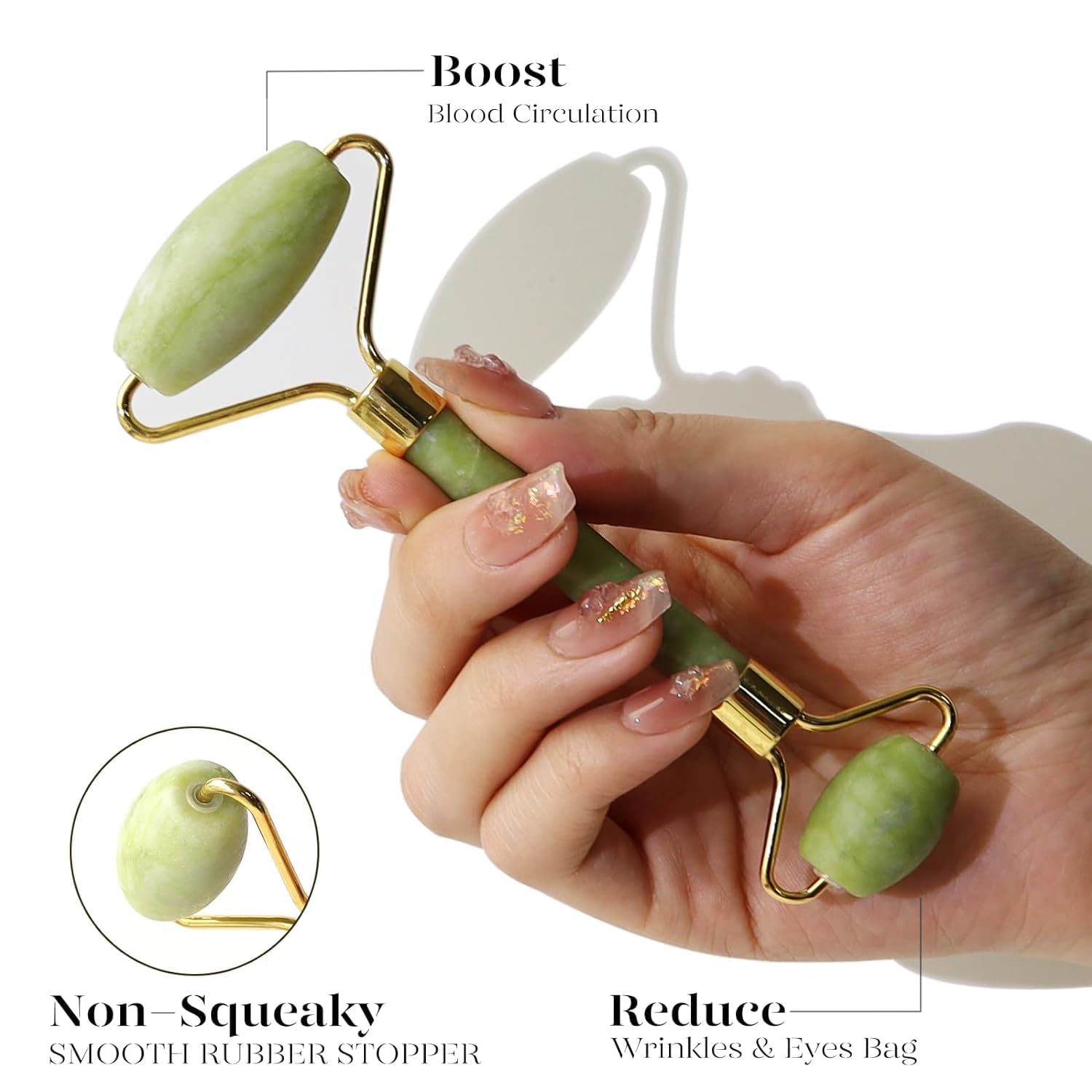 BAIMEI IcyMe gua sha tool for lift and contour with upward pressure.