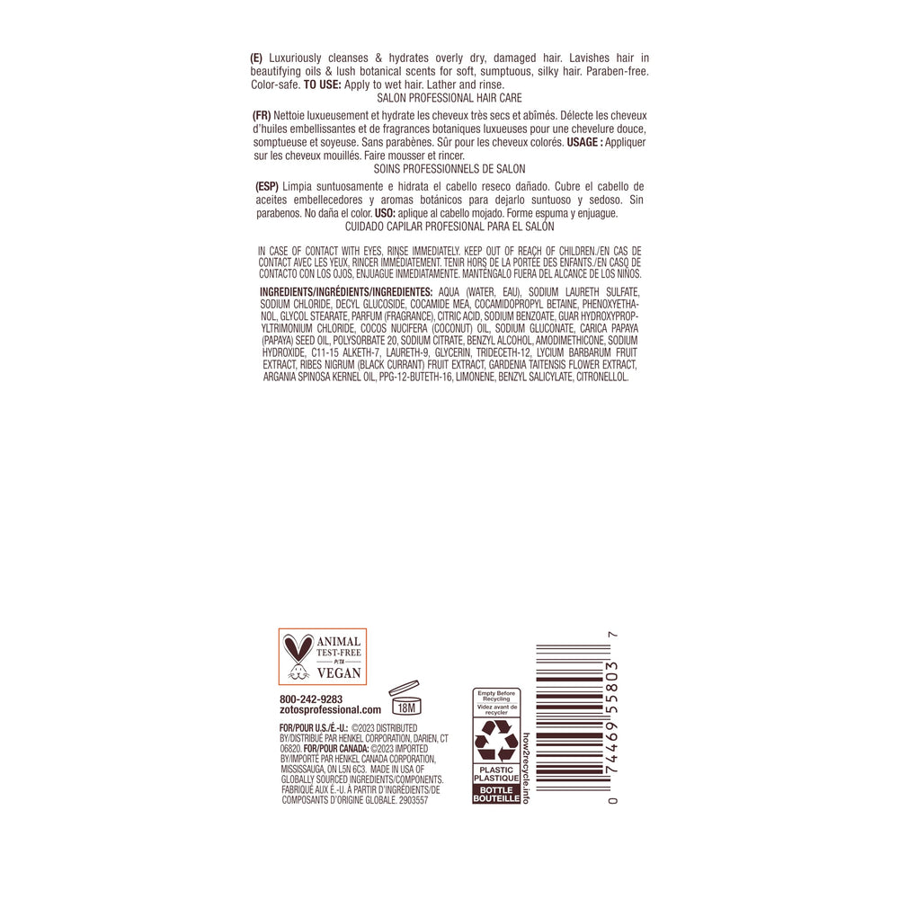 Bain de Terre Coconut Papaya Champú, apto para color, cuida cabellos teñidos.