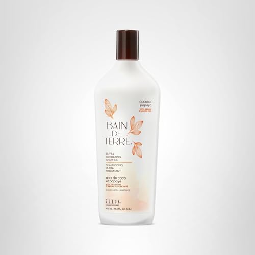 Bain de Terre Coconut Papaya Champú, desenreda fácilmente y deja cabello suave.