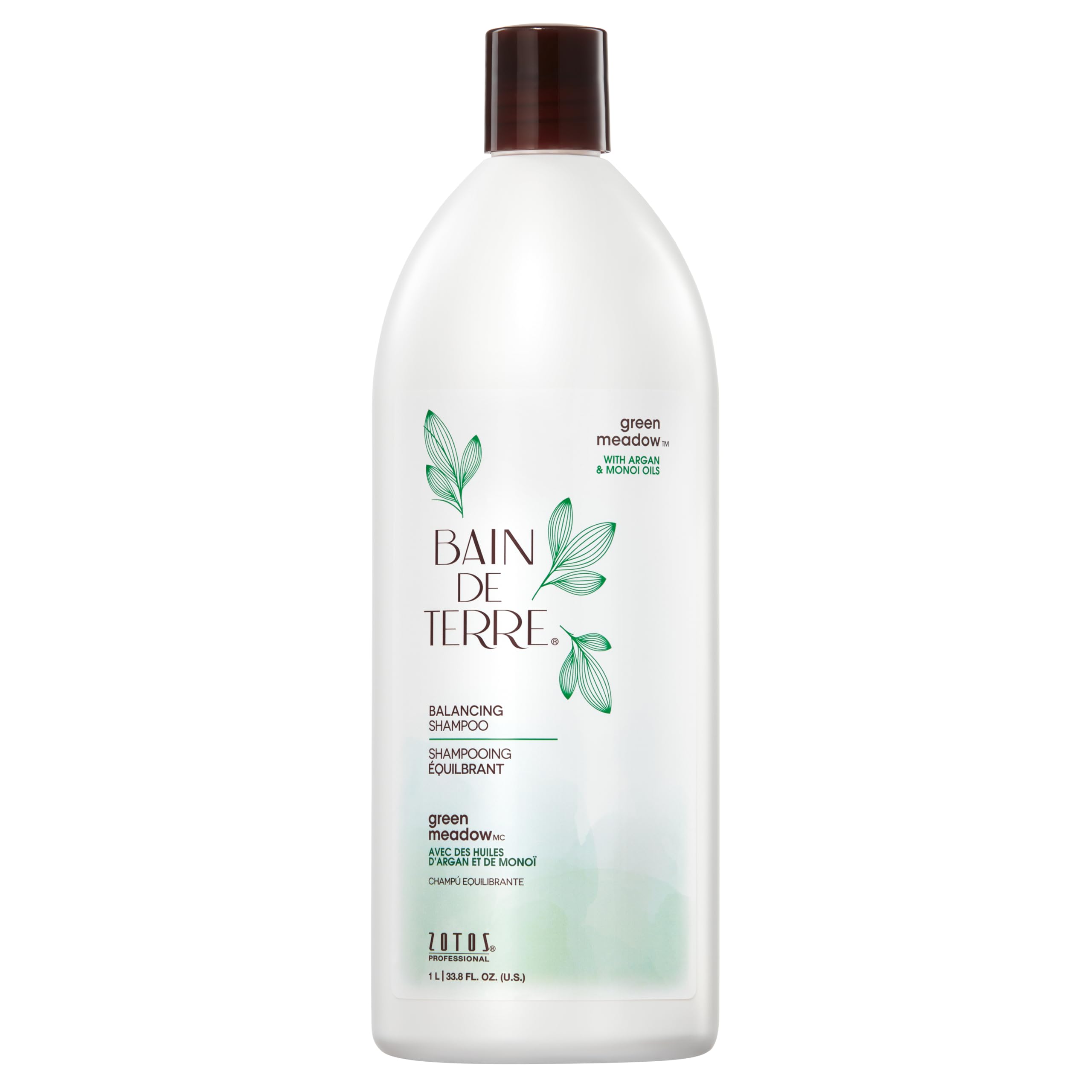 Bain de Terre Green Meadow Balancing Shampoo bottle for daily cleansing and balanced hair.