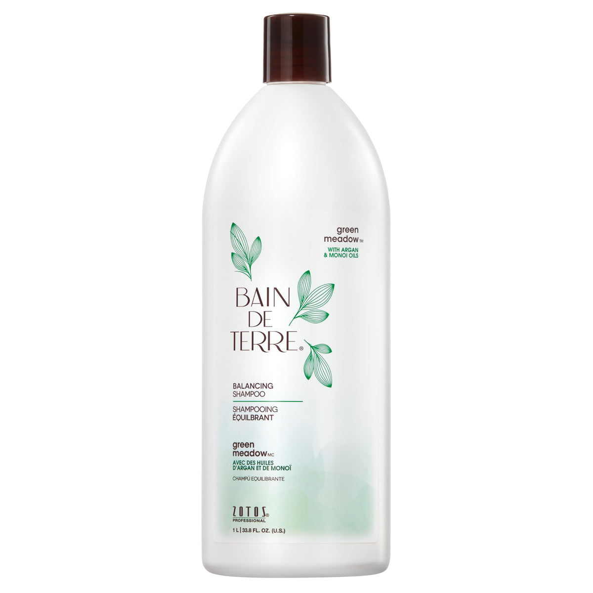Bain de Terre Green Meadow Balancing Shampoo bottle for daily cleansing and balanced hair.