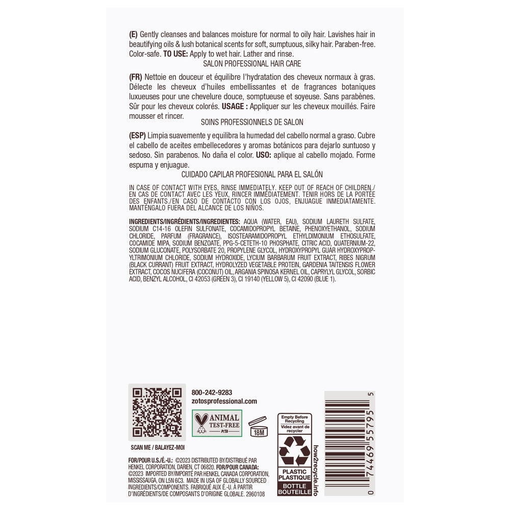 Bain de Terre Green Meadow Balancing Shampoo bottle shown for normal to oily hair care.