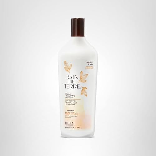 Bain de Terre Champú flor de pasión, ritual de cuidado para cabello saludable.