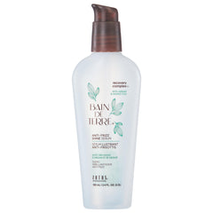 Bain de Terre Recovery Complex Anti-Frizz Serum bottle showing frizz control and shine.