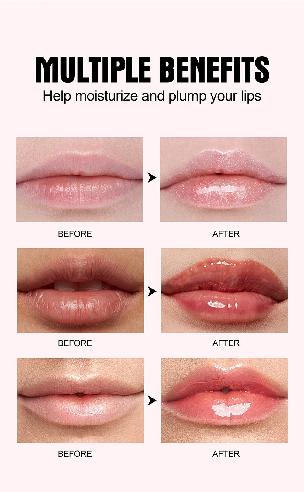 BAISEN DIARY Aceite para labios ofrece acabado brillante sin grasa.