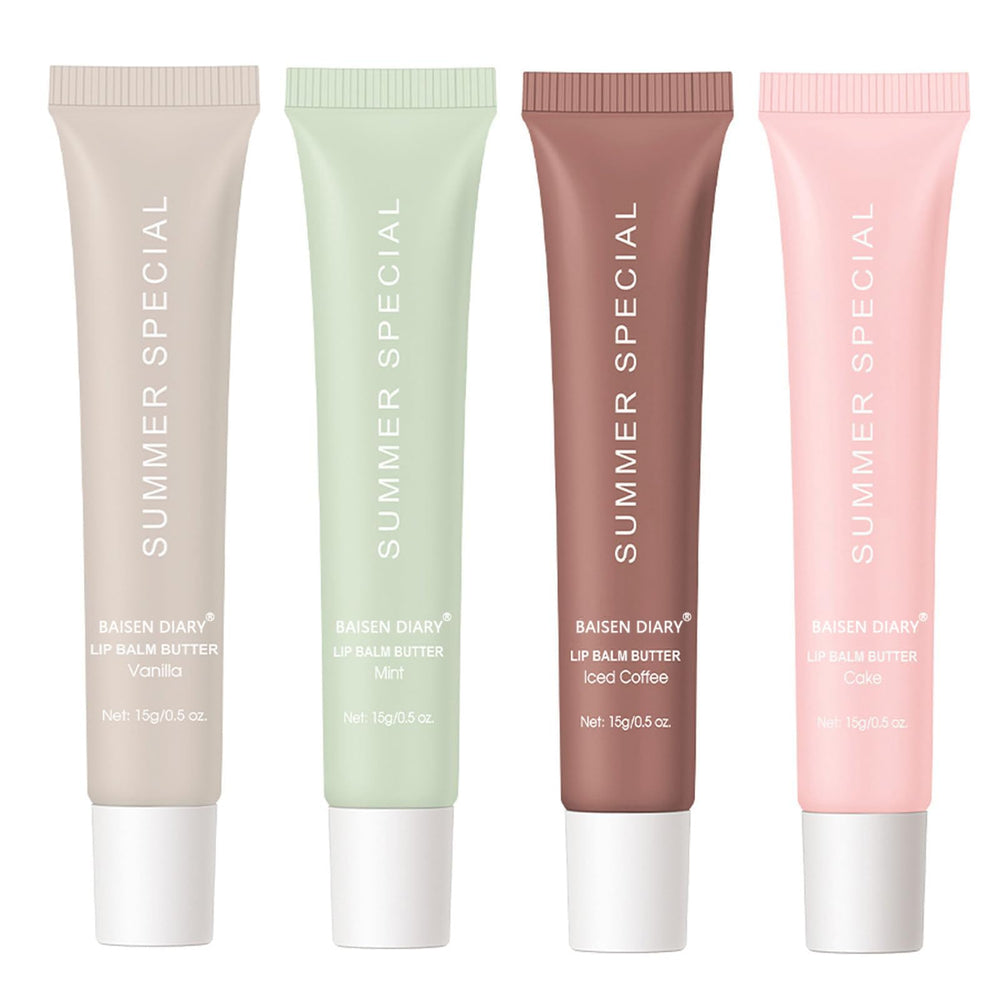 BAISEN DIARY bálsamo labial en envase 4 piezas hidratación durable para labios