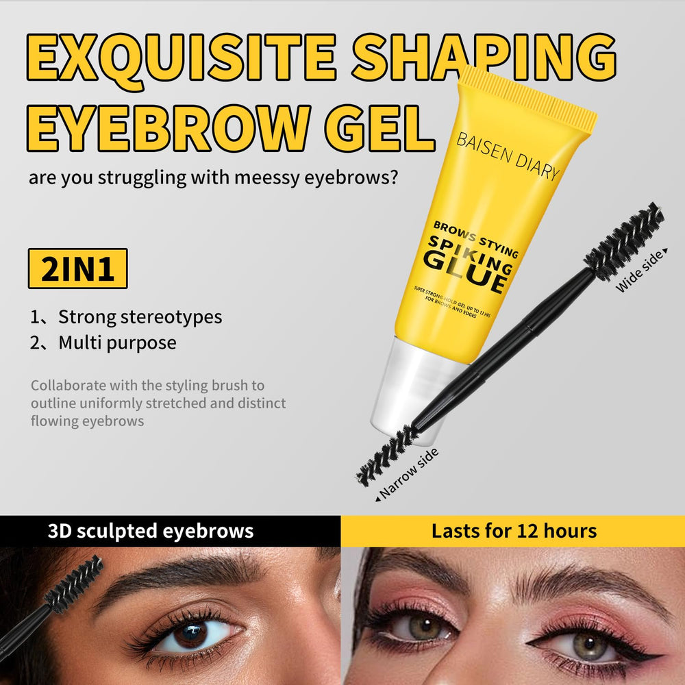 BAISEN DIARY gel resistente al agua, cejas definidas bajo humedad