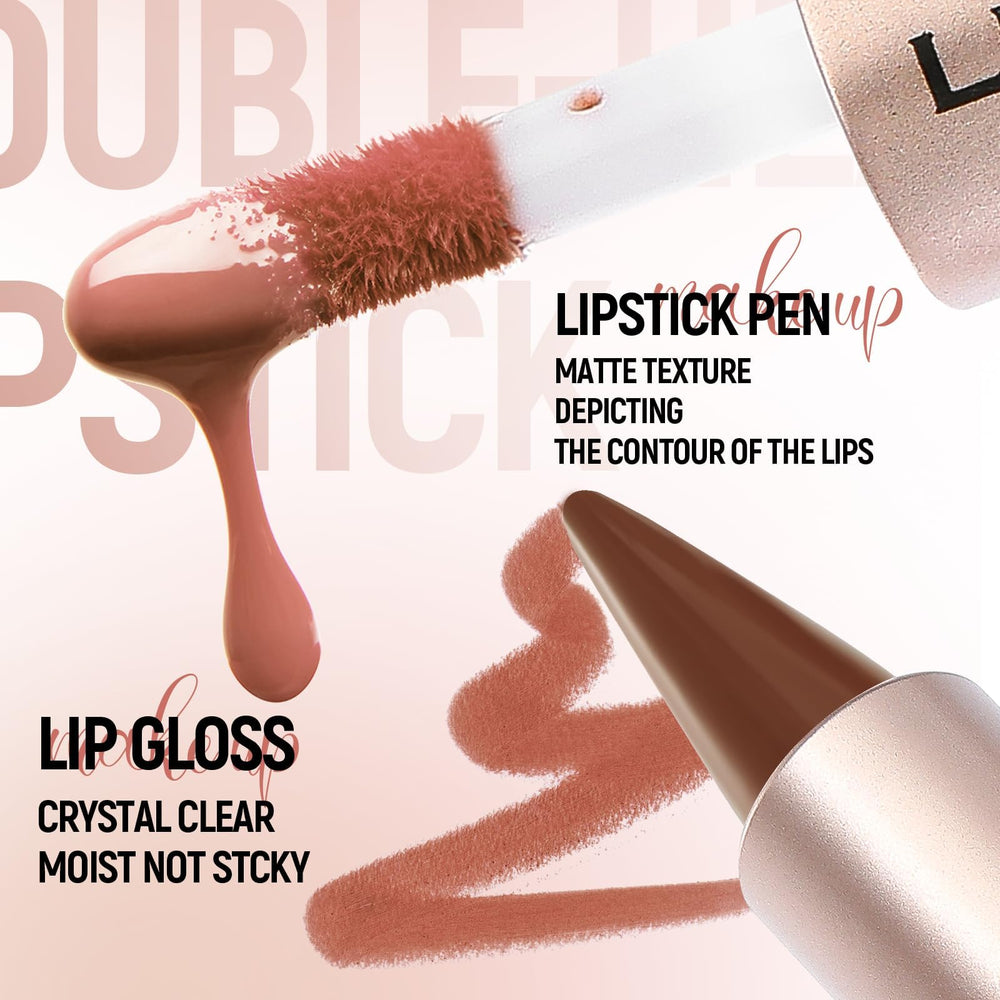 BAISEN DIARY defined fuller lips via contrast and shine.