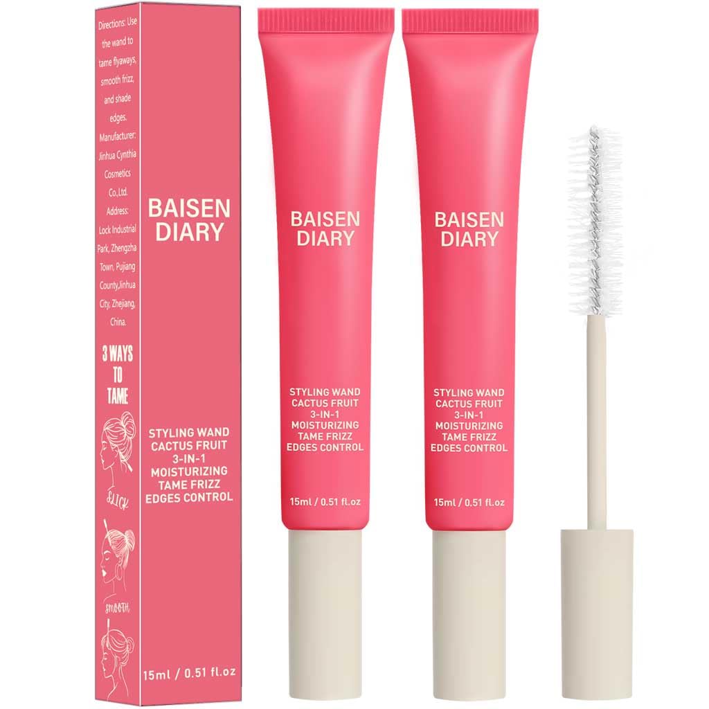 BAISEN DIARY dos-pack crema 3-en-1 para control del frizz y brillo