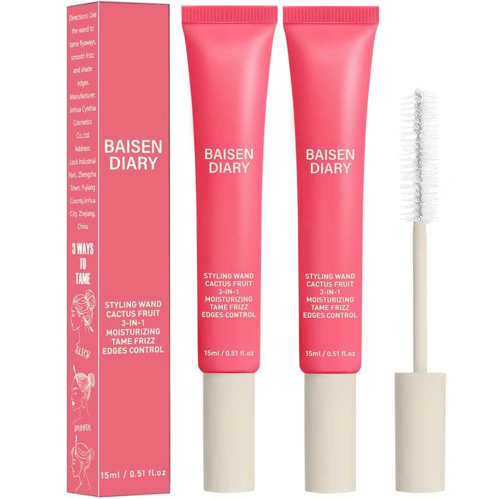 BAISEN DIARY dos-pack crema 3-en-1 para control del frizz y brillo
