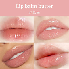 BAISEN DIARY lip butter balm application close-up with smooth glide.