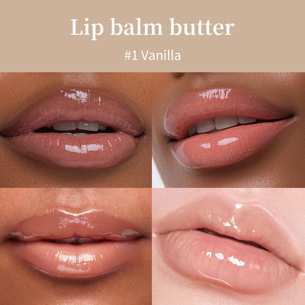 BAISEN DIARY lip butter balm texture close-up shows rich, non-greasy cream
