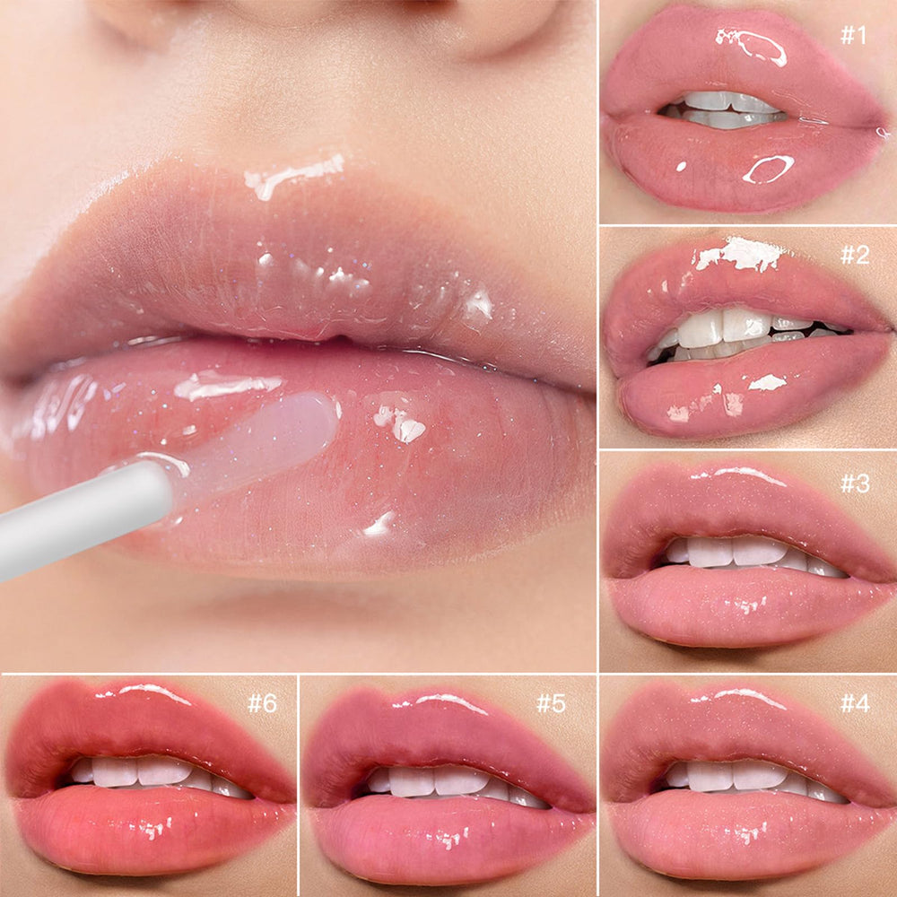 BAISEN DIARY Lips close-up with glossy finish and nourished look