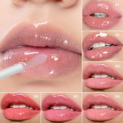 BAISEN DIARY Lips close-up with glossy finish and nourished look