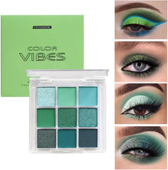 BAISEN DIARY tono verde glitter para festival con brillo