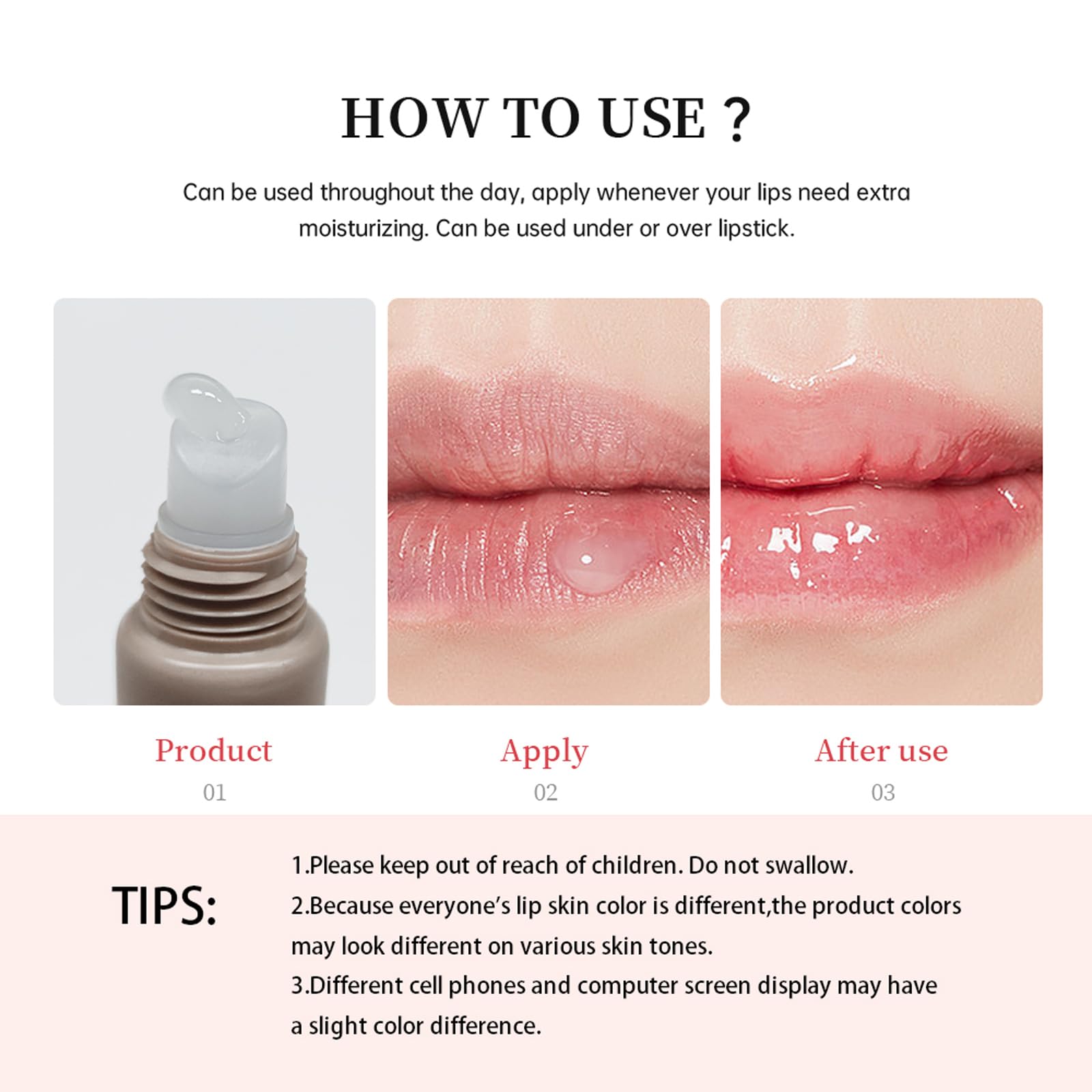 BAISEN DIARY travel-friendly lip balm for quick hydration.