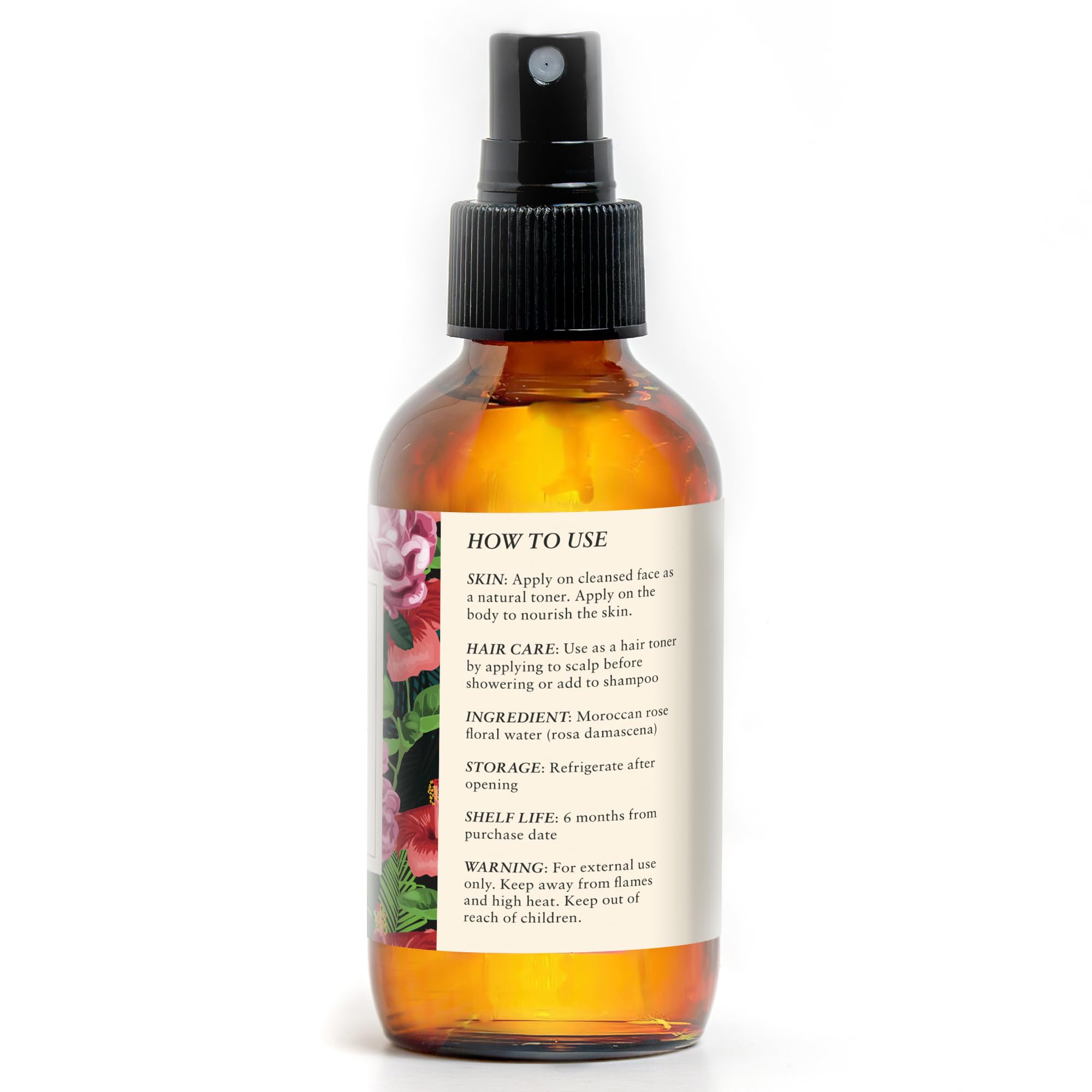 Frasco compacto de Baja Basics Rose Water Spray para bolso.
