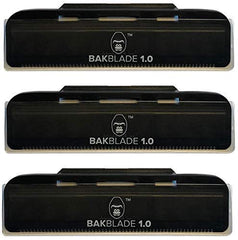 BaKblade 1.0 refill cartridge with 4-inch blades for smooth, quick shaving.