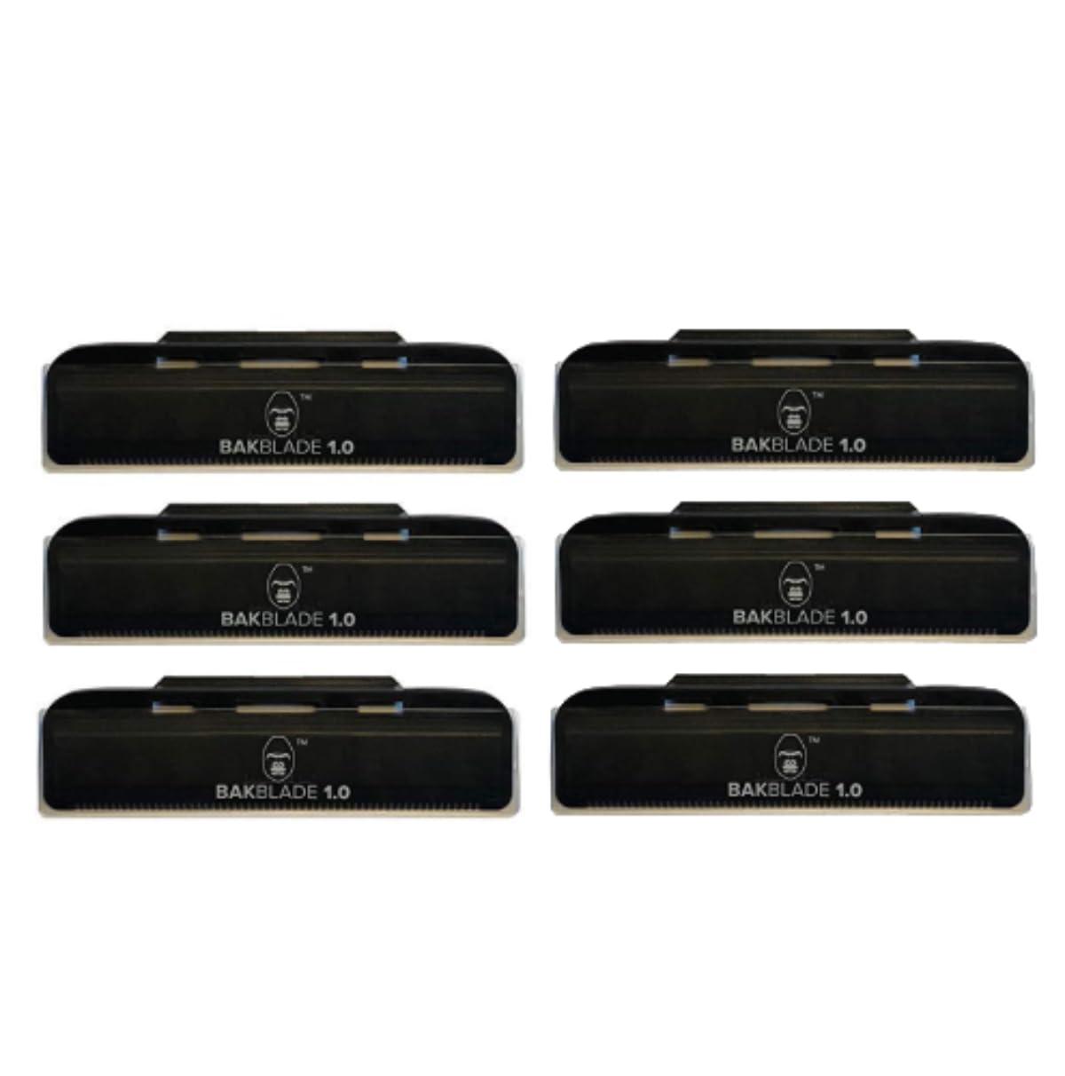 baKblade 1.0 back shaver refill cartridges for a smooth wet or dry shave