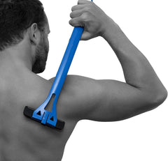 Bakblade 1.0 used in shower for a comfortable wet shave.