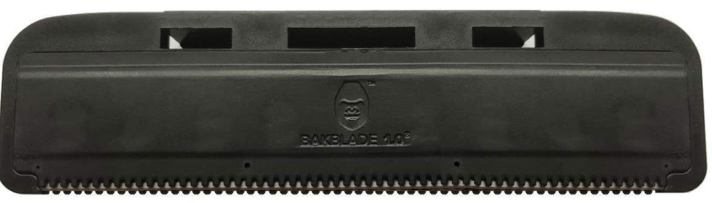 Close-up of BaKblade safety blade technology delivering a smooth shave.