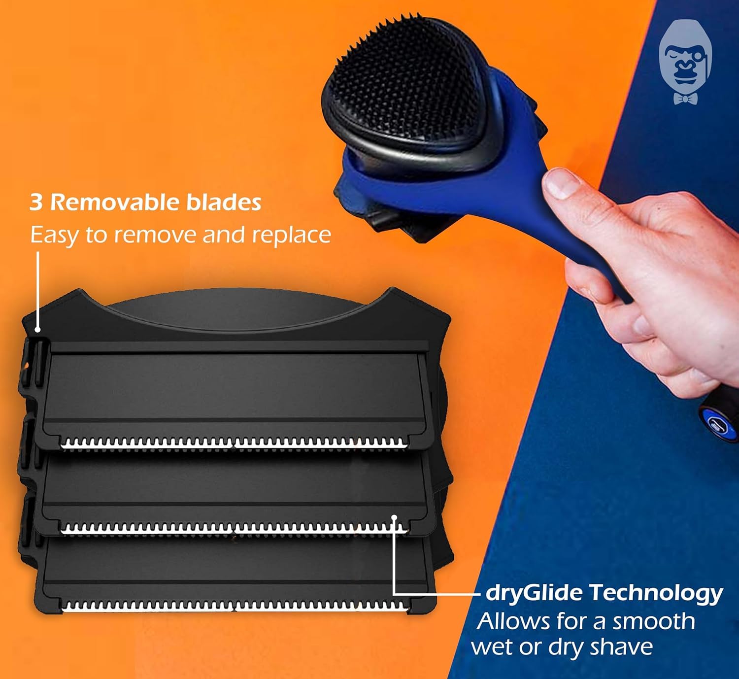 Replaceable blade cartridges enable a smooth glide with BAKBLADE 2.0 ELITE PLUS.