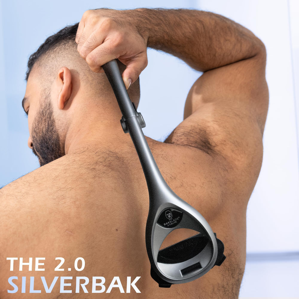 BaKblade 2.0 SilverBak exfoliating brush and blades included.