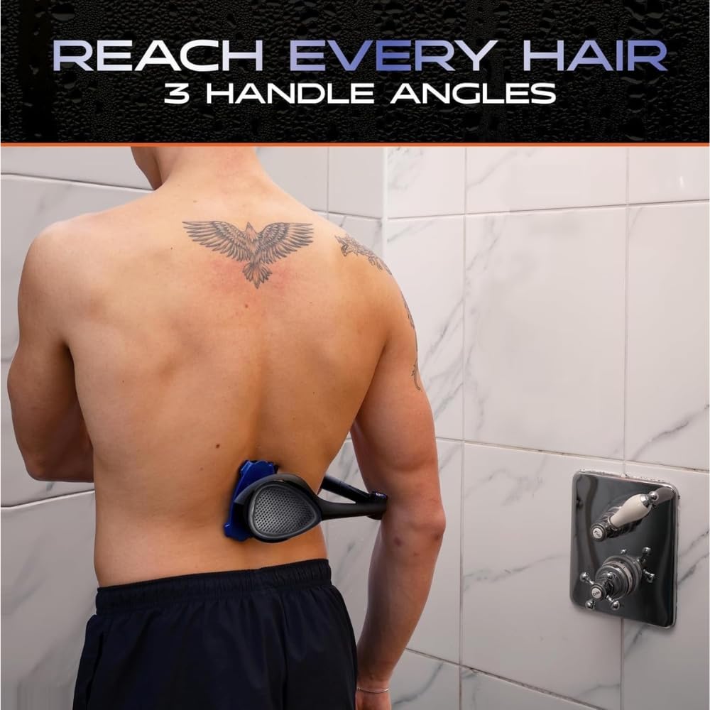 baKblade 3.0 extendable multi-angle handle reaches all back areas