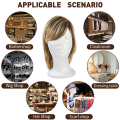 BALABALA travel-ready wig head fits easily into boxes and suitcases.