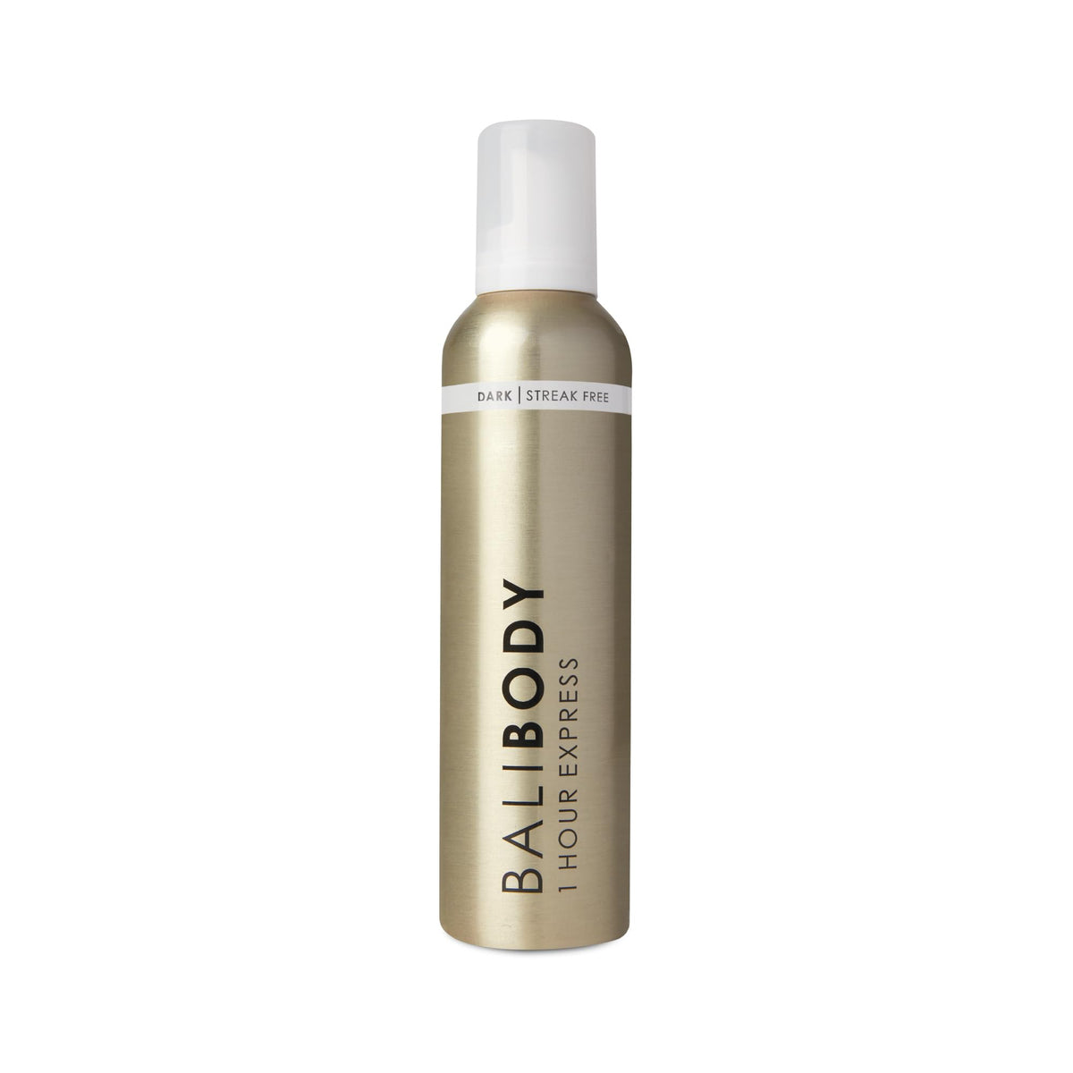 Bali Body 1Hour Express Self Tanner Foam bottle pouring for easy, fast application.