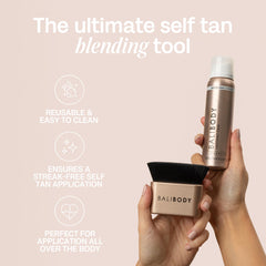 Bali Body Blending Brush, limpieza fácil para uso repetido y viaje.