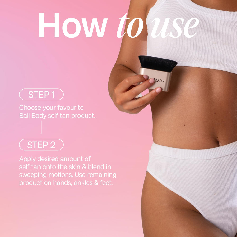 Bali Body Blending Brush, uso multitarea para mousse, crema o spray.
