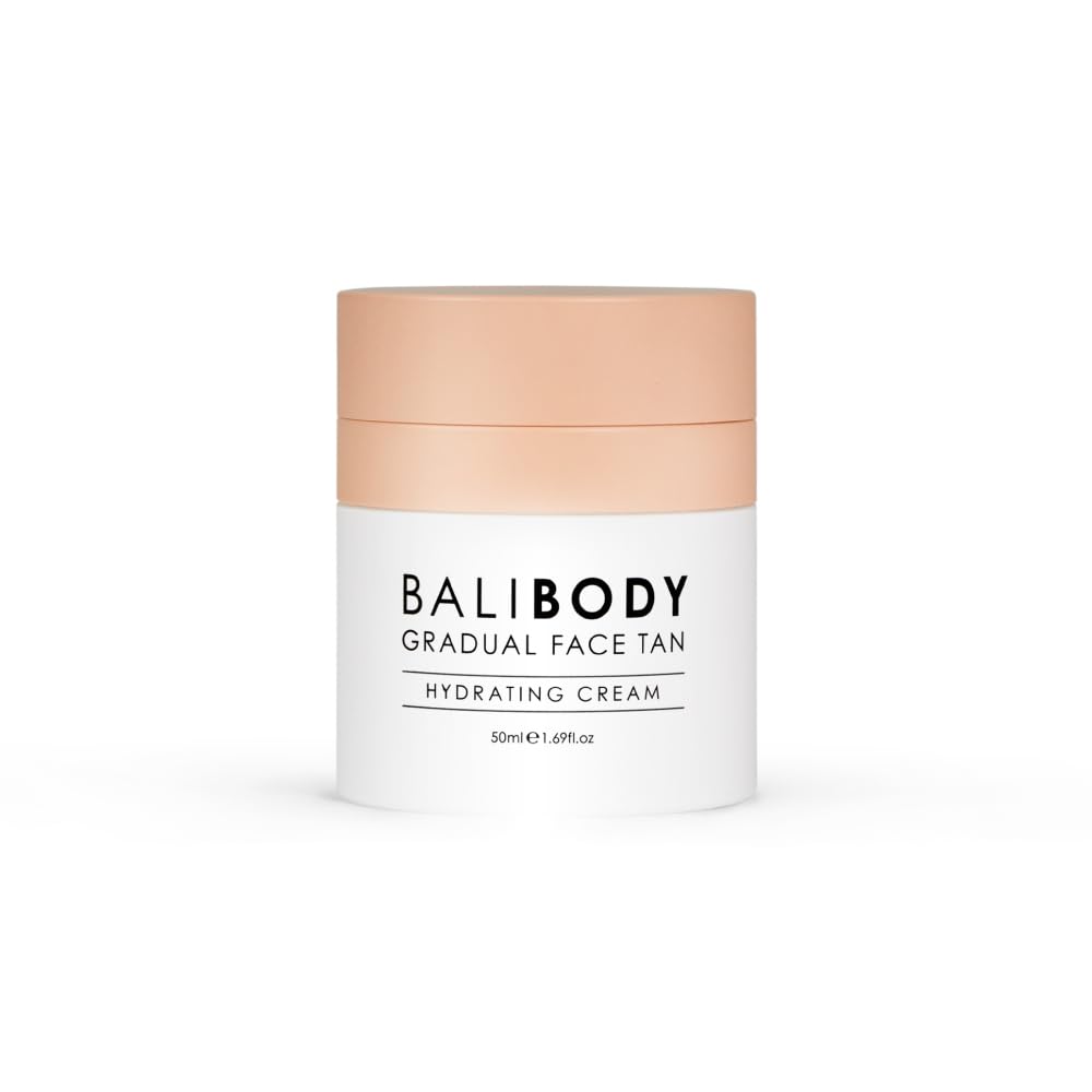 Bali Body gradual face tan packaging highlights vegan, Australian-made formula.